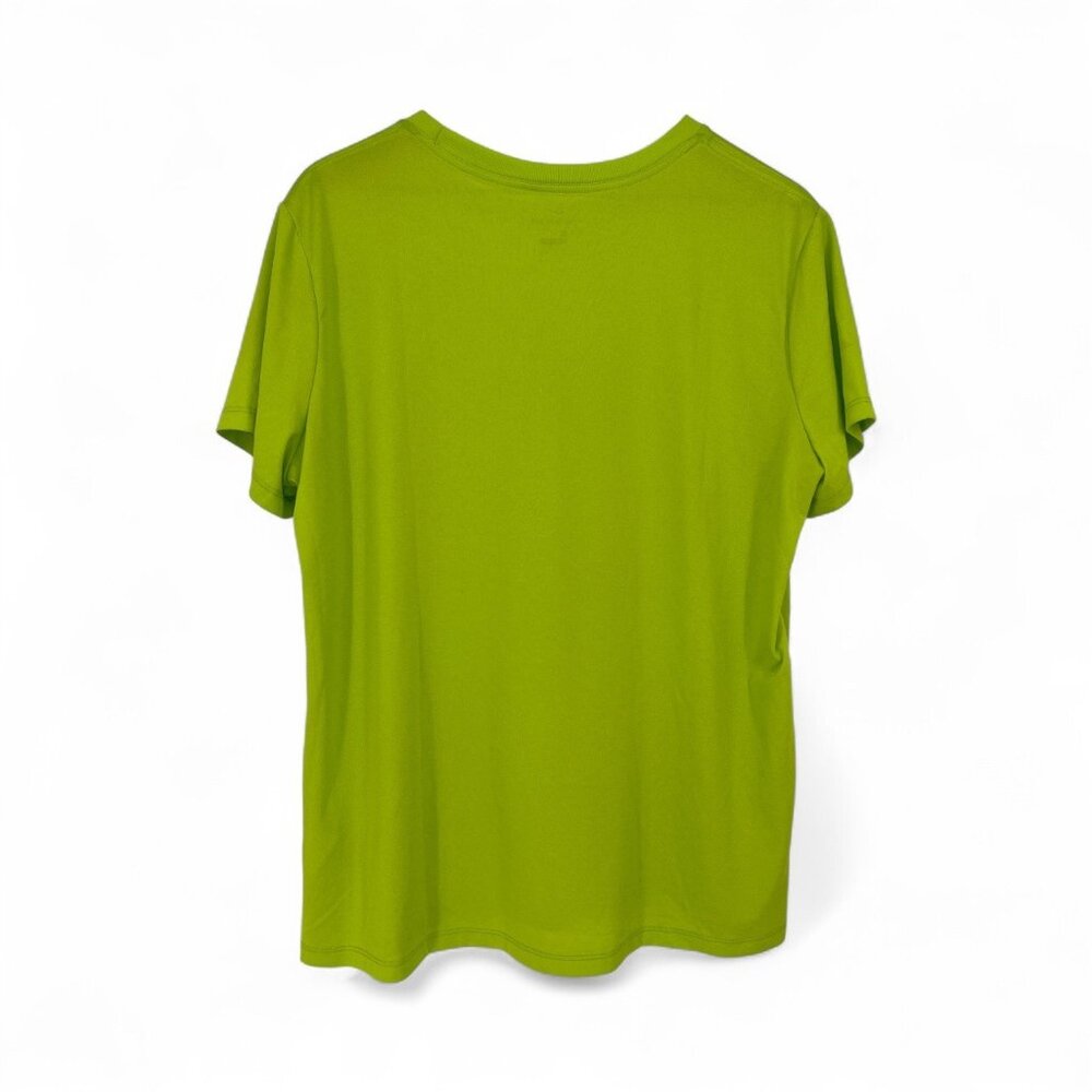 NIKE Dri Fit Men’s athletic short sleeve T-shirt Training Tee Size XXL Green - Picture 3 of 4